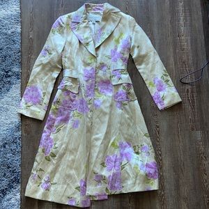 Banana Republic Floral Trench Coat
